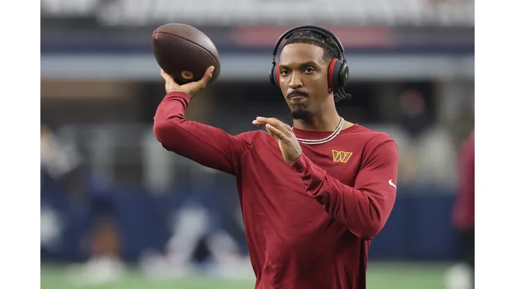 Jayden Daniels. (Photo by Stacy Revere/Getty Images)