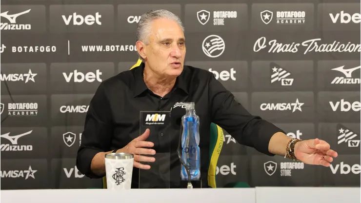 Tite técnico do Botafogo após partida contra o Mirassol. Foto: Fabio Lopes/RP FOTOPRESS/AGIF