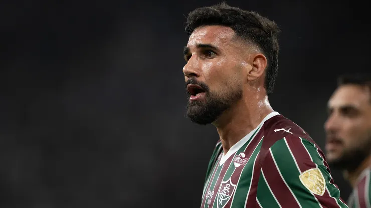Ignácio jogador do Fluminense durante partida contra o Bragantino. Foto: Jorge Rodrigues/AGIF