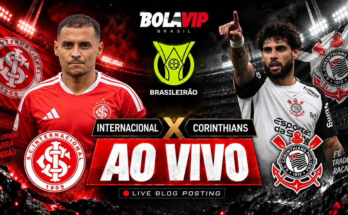 Internacional x Corinthians AO VIVO: Onde assistir jogo Grátis pelo Brasileirão