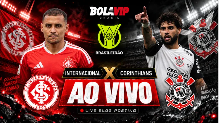 Internacional x Corinthians é transmitido ao vivo pelo Bolavip Brasil