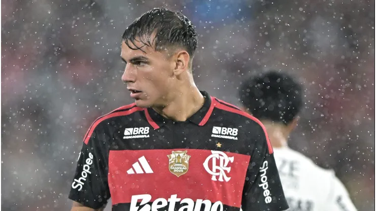 Joaquin Freitas jogador do Flamengo durante partida contra o Corinthians no estadio Maracana pelo campeonato Brasileiro A 2026.