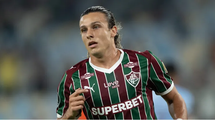 Canobbio jogador do Fluminense durante partida contra o Bolivar. Foto: Jorge Rodrigues/AGIF