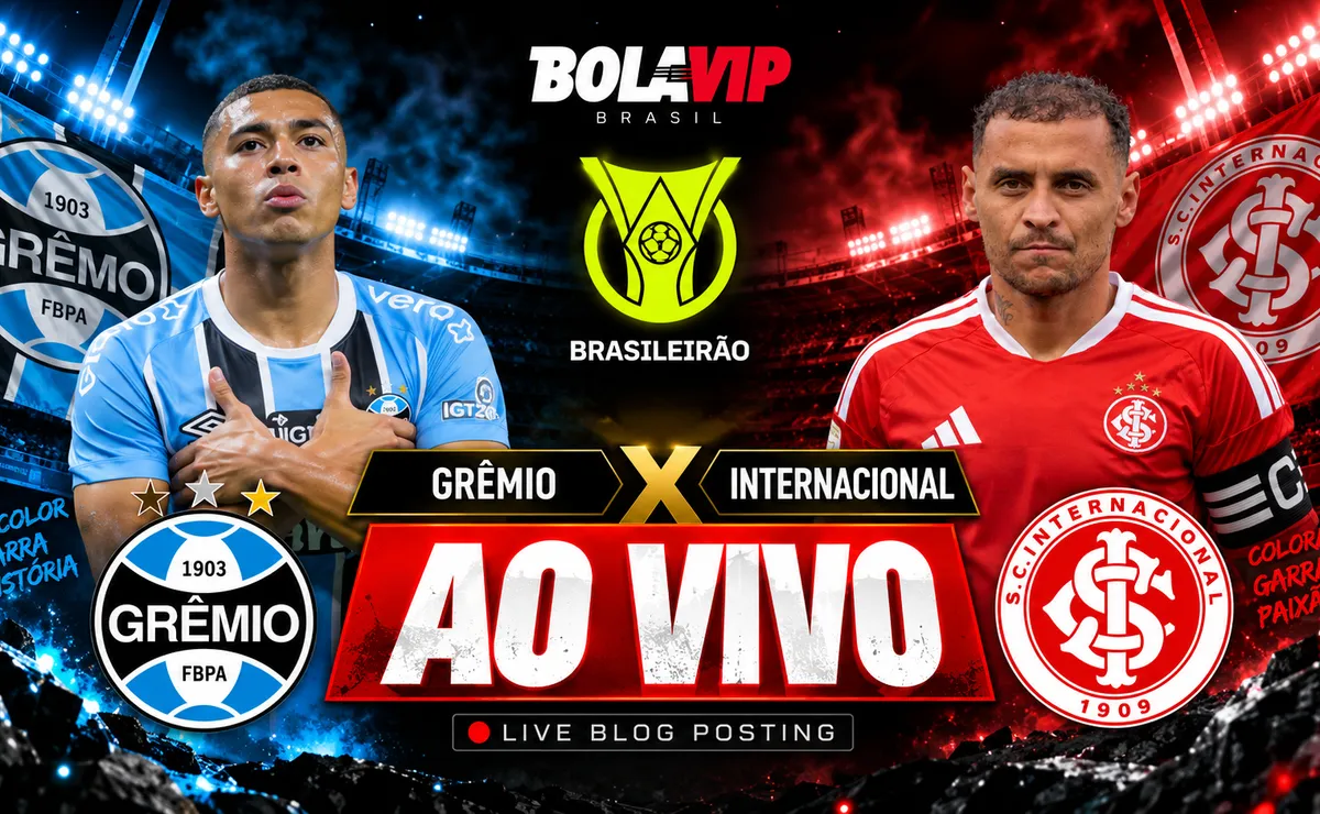 Gre-Nal: Grêmio x Inter AO VIVO: Onde assistir jogo Grátis pelo Brasileirão 2026