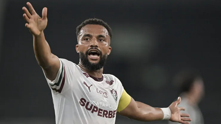 Samuel Xavier jogador do Fluminense durante partida contra o Botafogo no estadio Engenhao pelo campeonato Brasileiro A 2026.