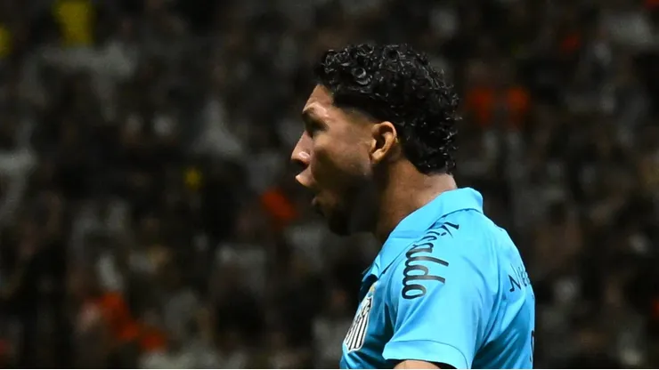 Rony em campo pelo Peixe contra o Galo. (Foto: Paulo Ti Thenews2 imago images).