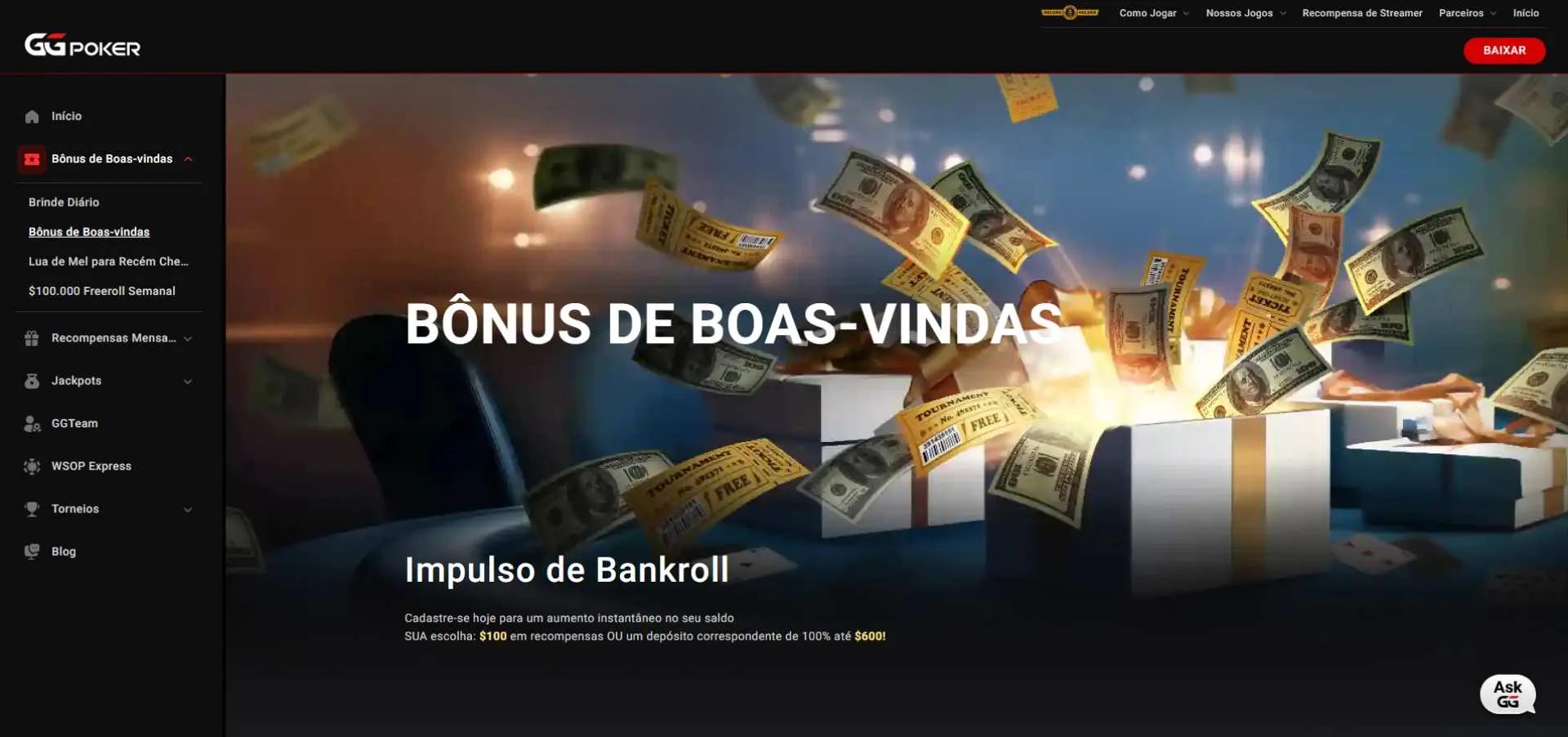 Código bônus GGPoker