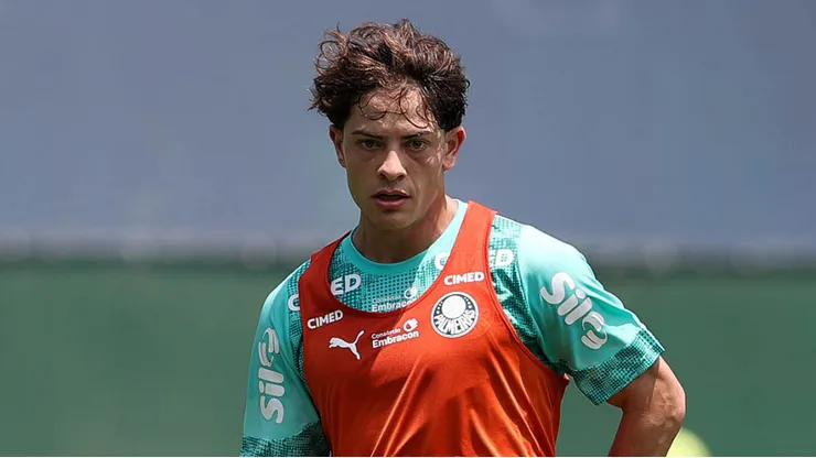 Giay treina na Academia de Futebol: O argentino tem roubado a cena no Palestra - Foto: Cesar Greco/Palmeiras/by Canon