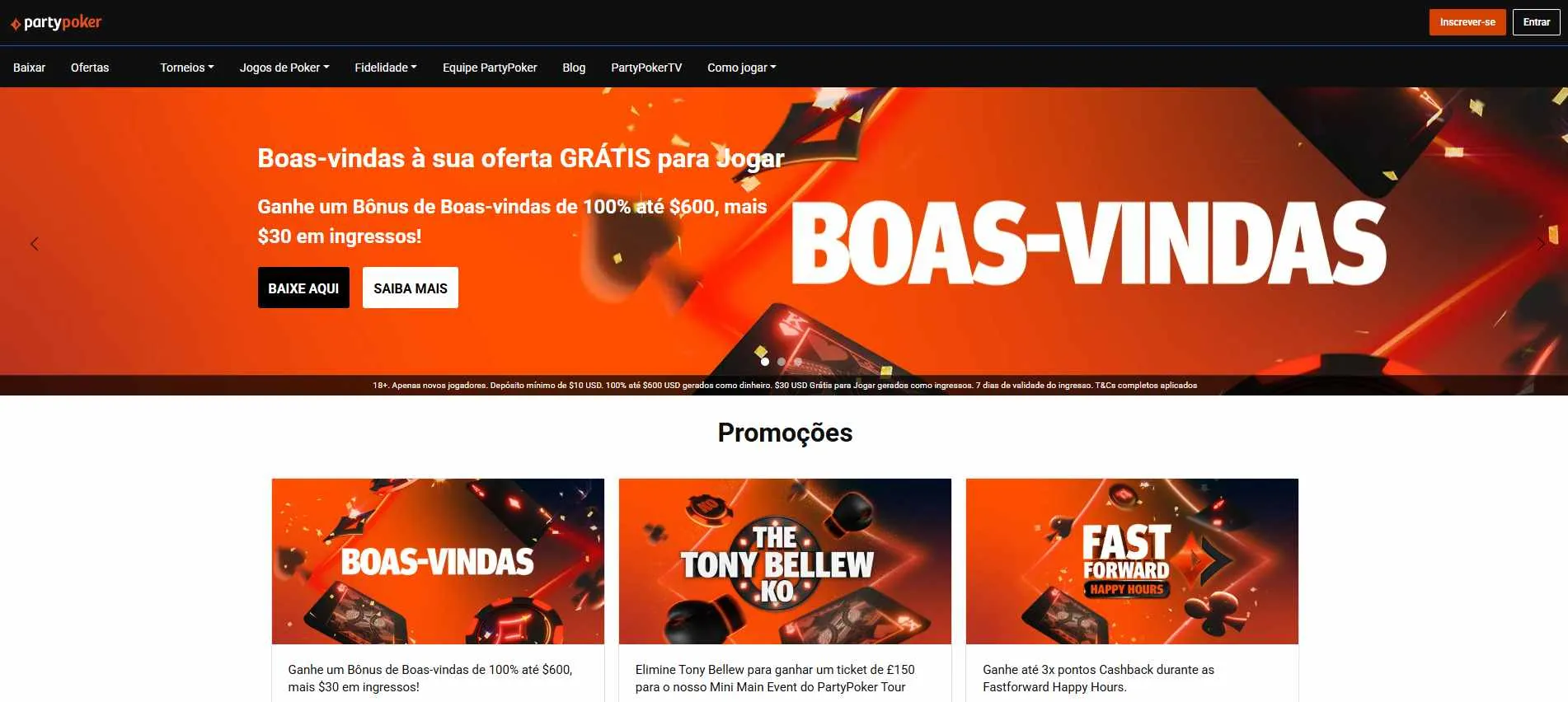 Codigo bônus PartyPoker