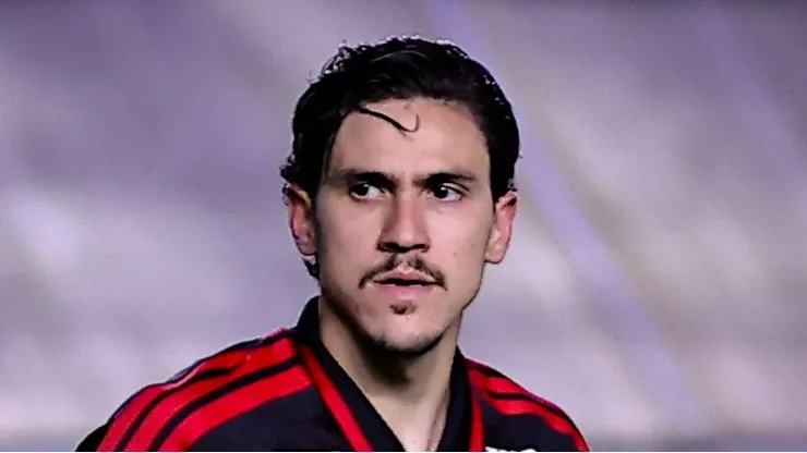 - Pedro jogador do Flamengo durante partida contra o Santos