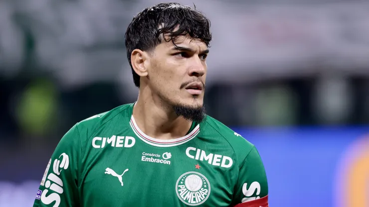 Gustavo Gómez jogador do Palmeiras durante partida contra o São Paulo. Foto: Marcello Zambrana/AGIF