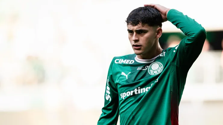 Sosa jogador do Palmeiras durante partida contra o Fortaleza. Foto: Ettore Chiereguini/AGIF