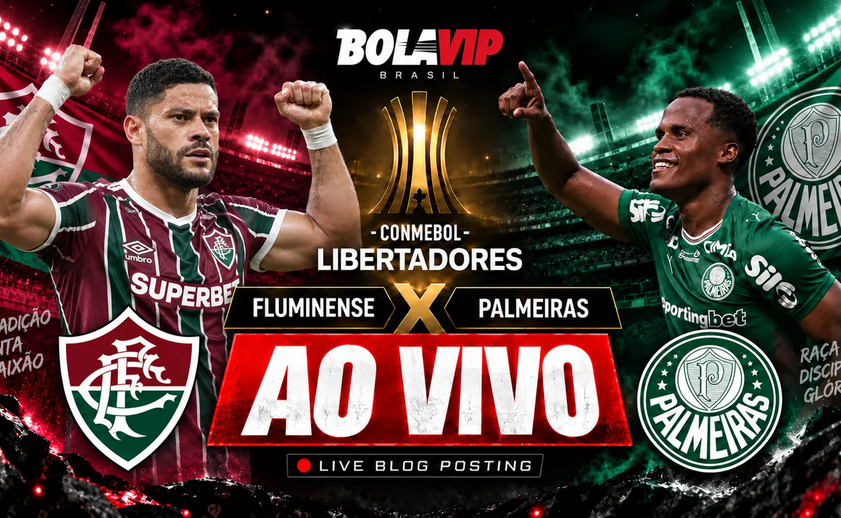 Fluminense x Palmeiras AO VIVO: Onde assistir jogo grátis pela Copa Libertadores