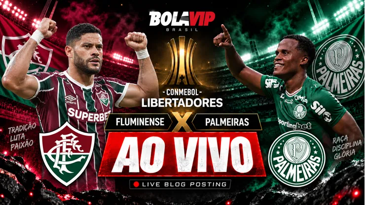 Fluminense x Palmeiras é transmitido ao vivo pela Copa Libertadores