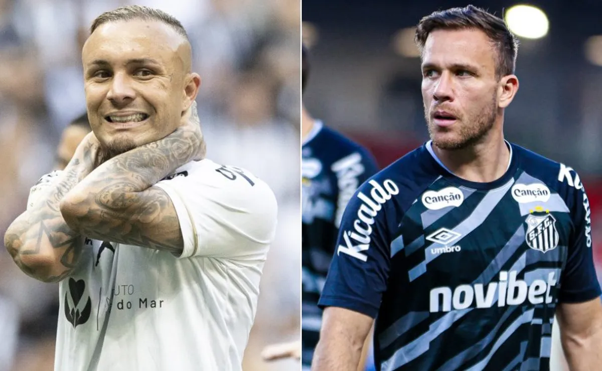 Santos vê Everton Cebolinha e Arthur felizes no clube, e dupla não planeja voltar ao Grêmio