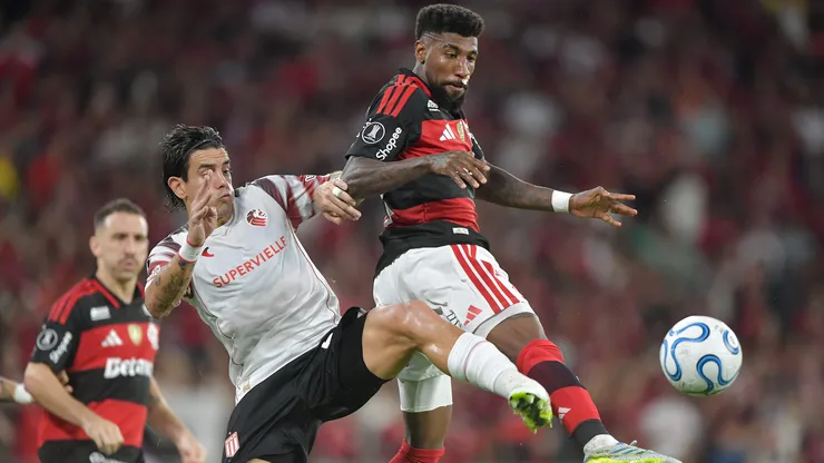 Estudiantes e Flamengo se enfrentam pela semifinal da Libertadores. Foto: Thiago Ribeiro/AGIF