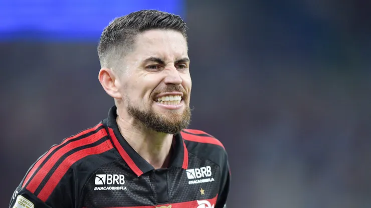 Jorginho jogador do Flamengo durante partida contra o Palmeiras no estadio Maracana pelo campeonato Brasileiro A 2026.