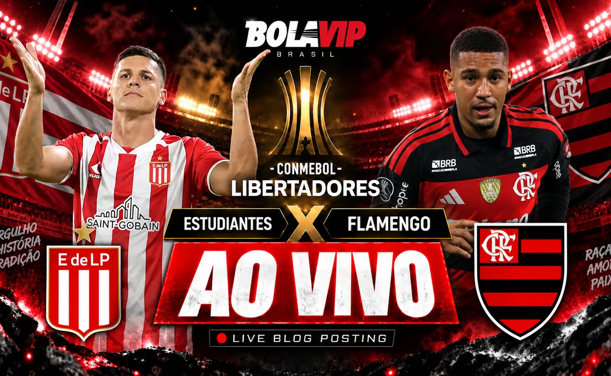 Estudiantes x Flamengo AO VIVO: Onde assistir jogo Grátis pela Copa Libertadores