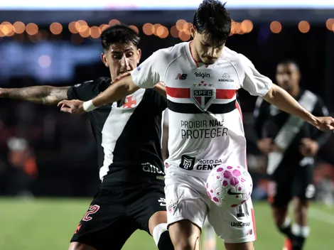 São Paulo vence Vasco e sobe na tabela do Brasileirão