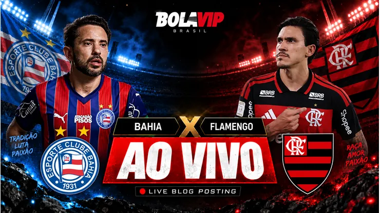 Bahia x Flamengo é transmitido ao vivo pelo Bolavip Brasil