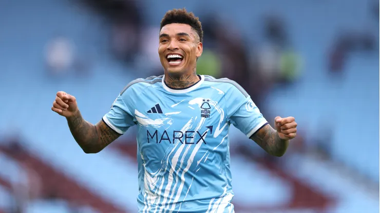 Igor Jesus após a partida da Premier League entre Aston Villa e Nottingham Forest. (Photo by Michael Regan/Getty Images)