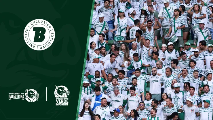 Torcedores do Palmeiras torcem durante a partida da 30ª rodada do Brasileirão no Nubank Parque. Foto: Alexandre Schneider/Getty Images