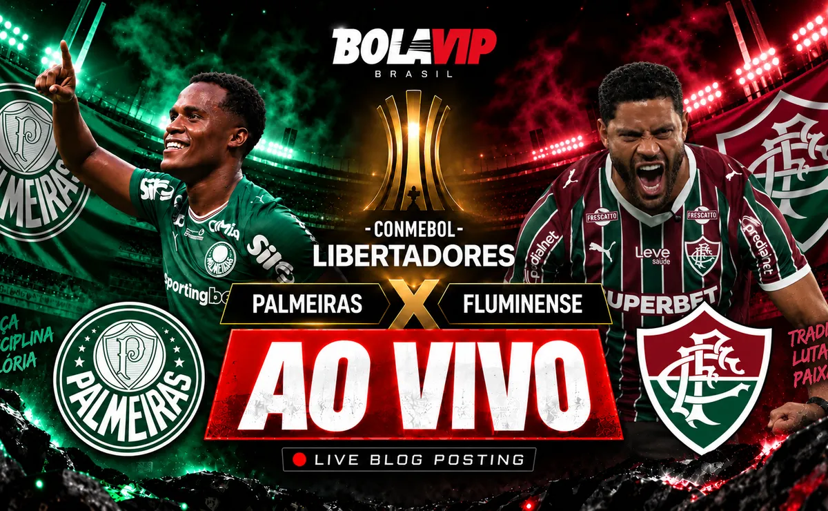 Palmeiras x Fluminense AO VIVO – 0 x 0 – Primeiro Tempo – Copa Libertadores