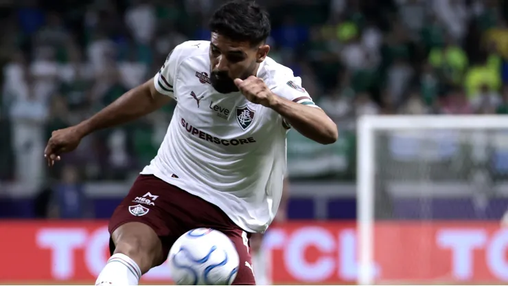 Ignacio jogador do Fluminense durante partida contra o Palmeiras. Foto: Marcello Zambrana/AGIF