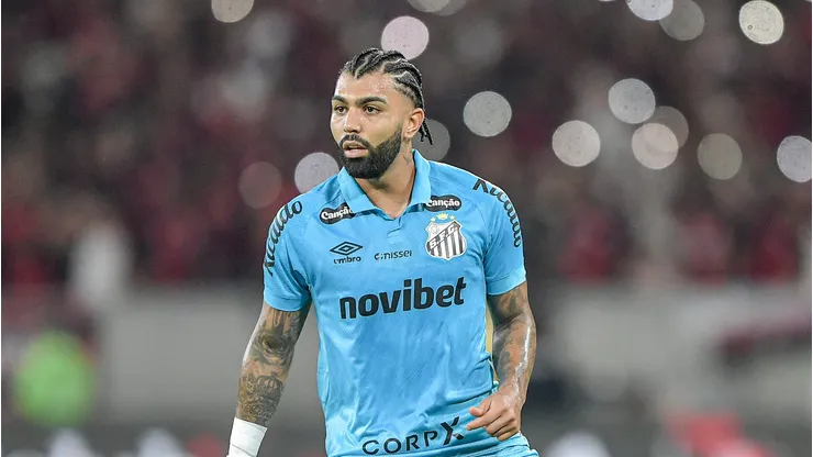 - Gabigol jogador do Santos durante partida contra o Flamengo