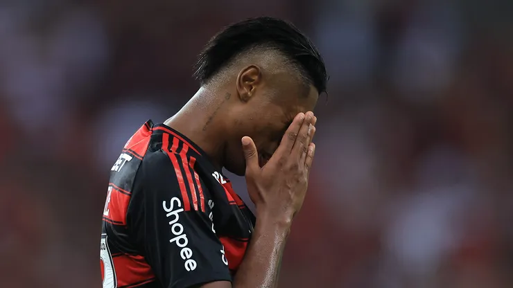 Bruno Henrique jogador do Flamengo durante partida no Maracanã