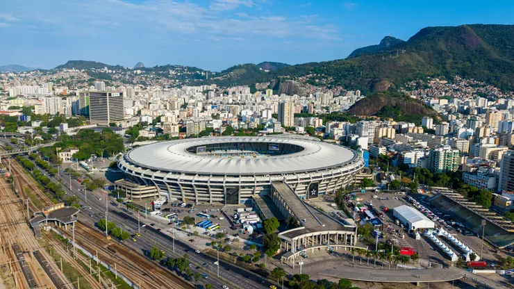 Vista aérea do Estádio do Maracanã. (Photo by Buda Mendes/Getty Images)