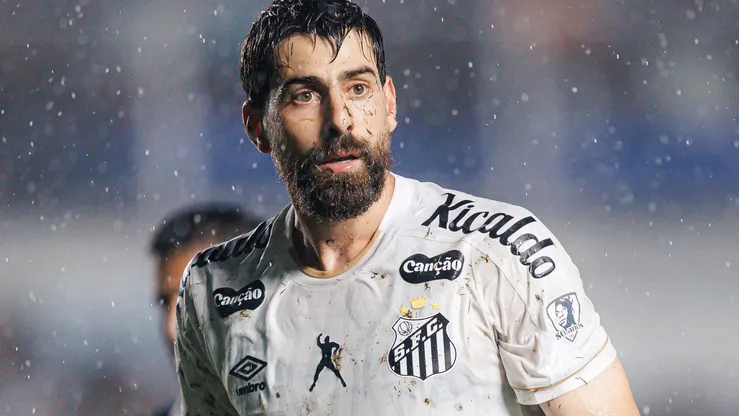 Luan Peres marcou o gol salvador do Santos - Foto: Raul Baretta/Santos FC.