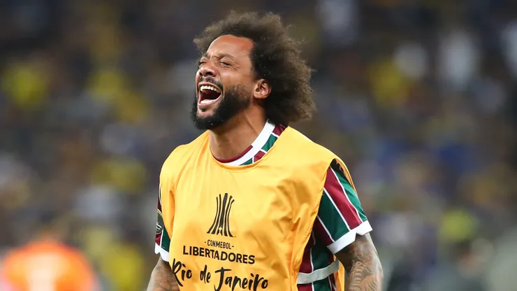 Marcelo do Fluminense comemora após vencer a partida final da Copa Libertadores 2023 entre Fluminense e Boca Juniors. (Photo by Raul Sifuentes/Getty Images)