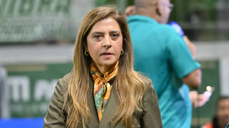 Leila Pereira presidente do Palmeiras antes da partida contra o Santos no estadio Nubank Arena pelo campeonato Copa Do Brasil 2026.