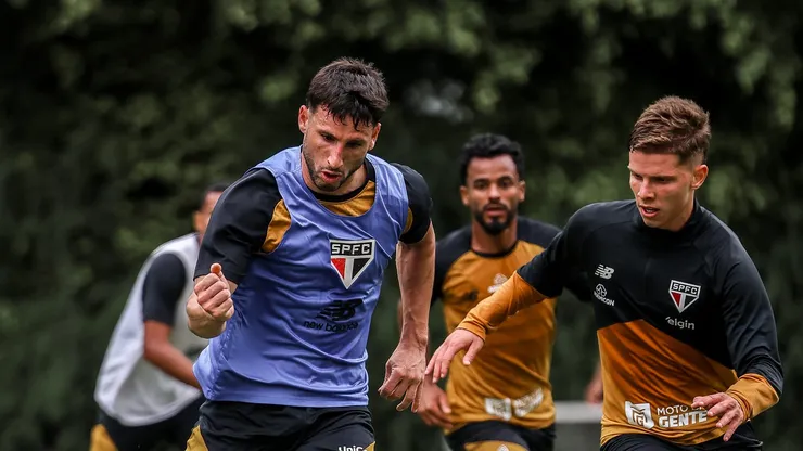 Calleri e Danielzinho treinaram normalmente - Foto: Erico Leonan / São Paulo FC