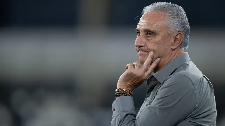 Tite técnico do Botafogo durante partida contra o Chapecoense. Foto: Jorge Rodrigues/AGIF