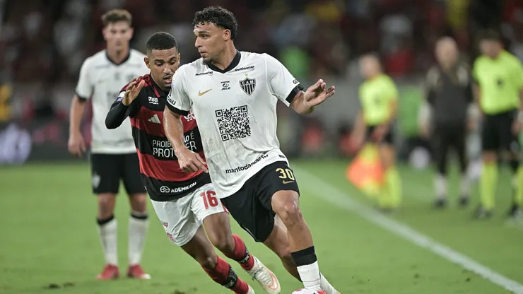 Victor Hugo jogador do Atlético-MG durante partida contra o Flamengo. Foto: Thiago Ribeiro/AGIF