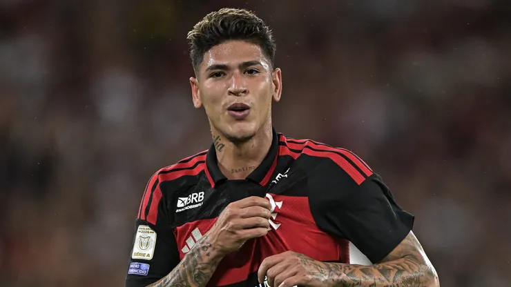 Carrascal jogador do Flamengo durante partida contra o Atletico-MG no estadio Maracana pelo campeonato Brasileiro A 2026.