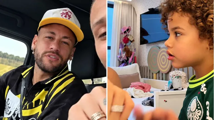 Bruna Biancardi mostrou Mavie com a camisa do Palmeiras, e Neymar reagiu ao vídeo durante uma transmissão ao vivo