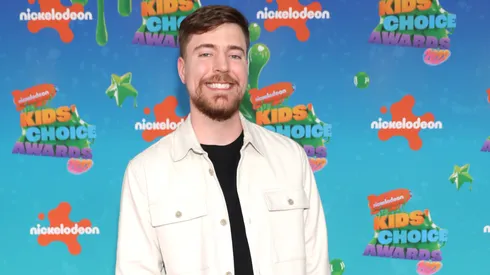 MrBeast attends the 2023 Nickelodeon Kids' Choice Awards at Microsoft Theater on March 04, 2023.