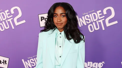 Ayo Edebiri attends the World Premiere of Disney and Pixar's "Inside Out 2" in 2024.