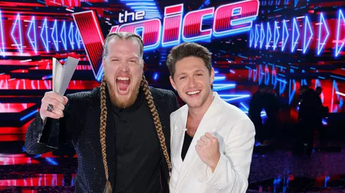 Niall Horan and Huntley in Season 24 of The Voice.