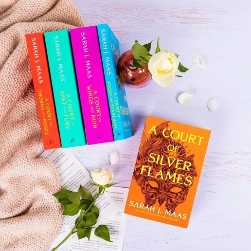 A Court of Thorns and Roses series by Sarah J. Maas. (Source: Instagram @sarahjmaas)