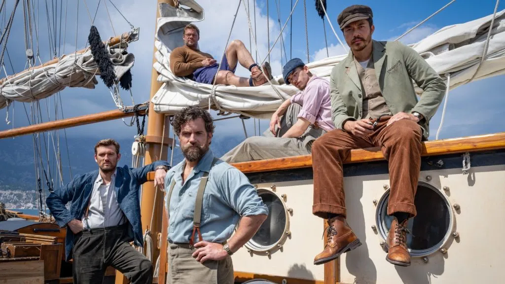 Henry Cavill, Alex Pettyfer, Hero Fiennes Tiffin, Alan Ritchson and Henry Golding in The Ministry of Ungentlemanly Warfare. (Source: IMDb)