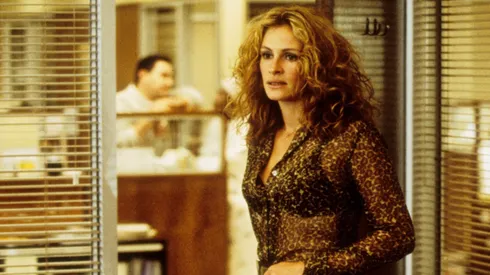 Julia Roberts in Erin Brockovich.