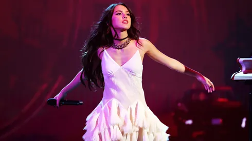 Olivia Rodrigo performs onstage during the 64th Annual GRAMMY Awards.
