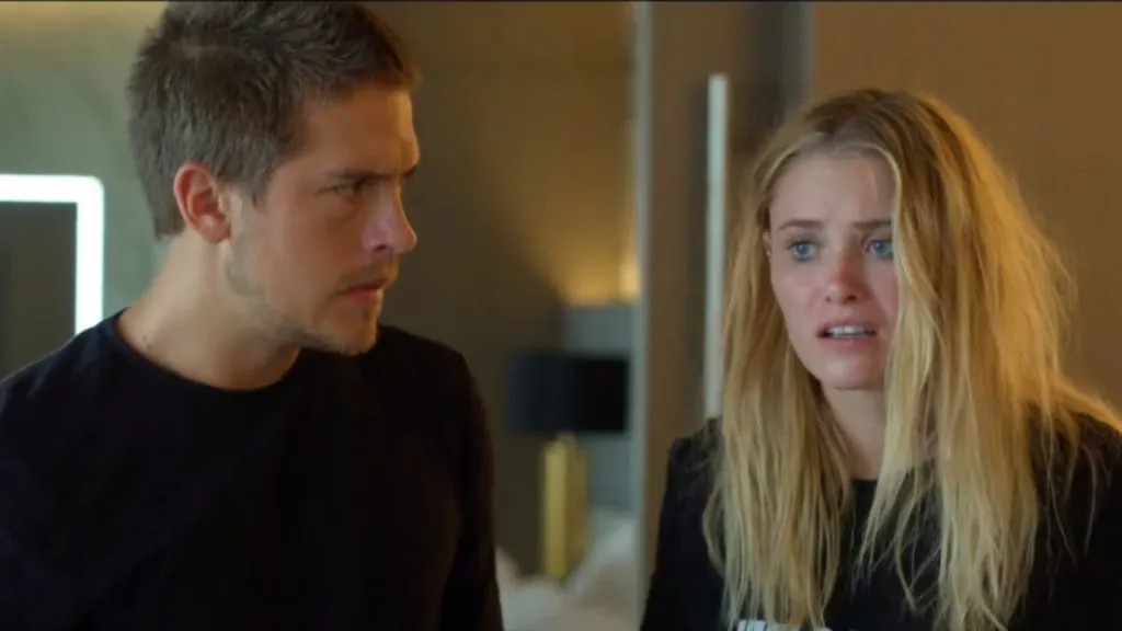 Dylan Sprouse and Virginia Gardner in Beautiful Wedding.