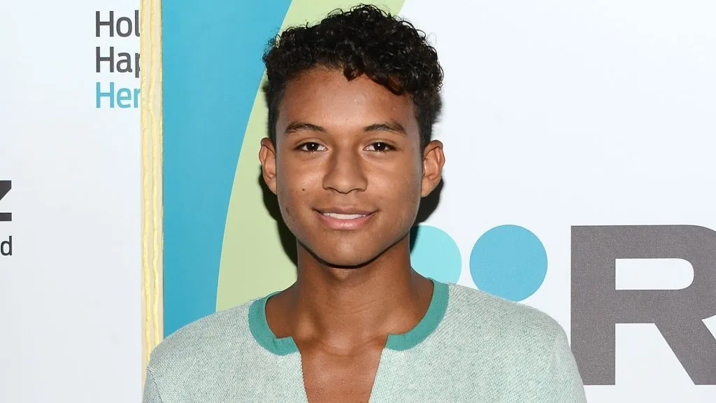 Jaafar Jackson poses backstage at the Reelz Channel 'Living With The Jacksons' panel.