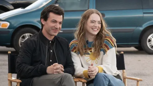 Nathan Fielder and Emma Stone in "The Curse"