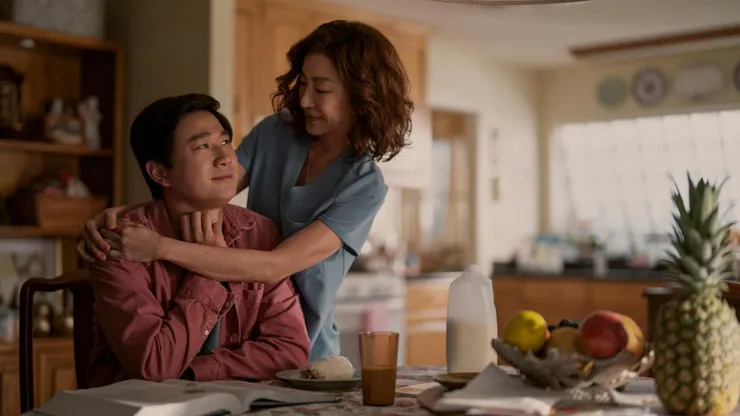 Michelle Yeoh and Sam Song Li in "The Brothers Sun"